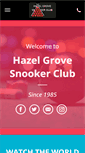 Mobile Screenshot of hazelgrovesnooker.com